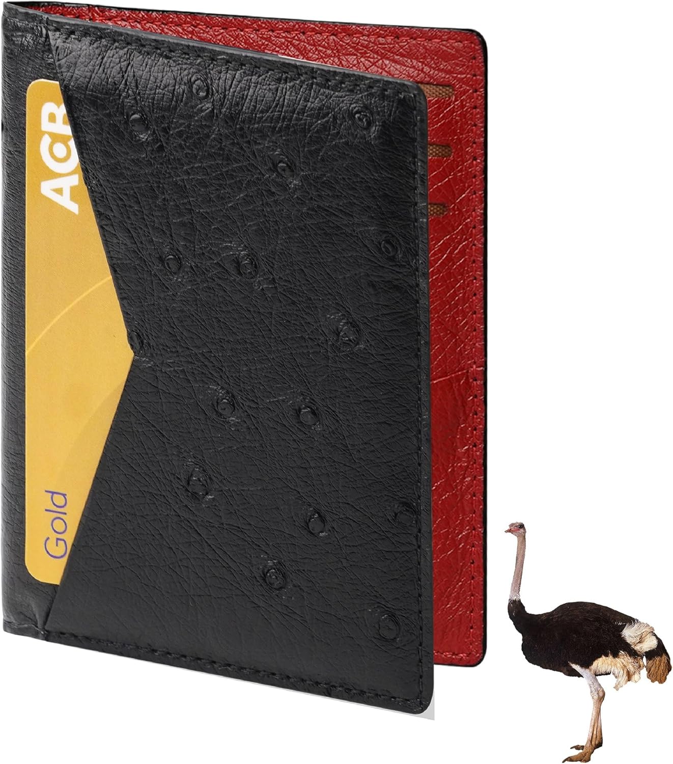 HATA Brown Slim Leather Credit Card Holder Business RFID Blocking Men Minimalist Bifold Front Pocket Wallet Double Side Travel ID Case Handmade Gift Men Father Boss Son VINAM-85