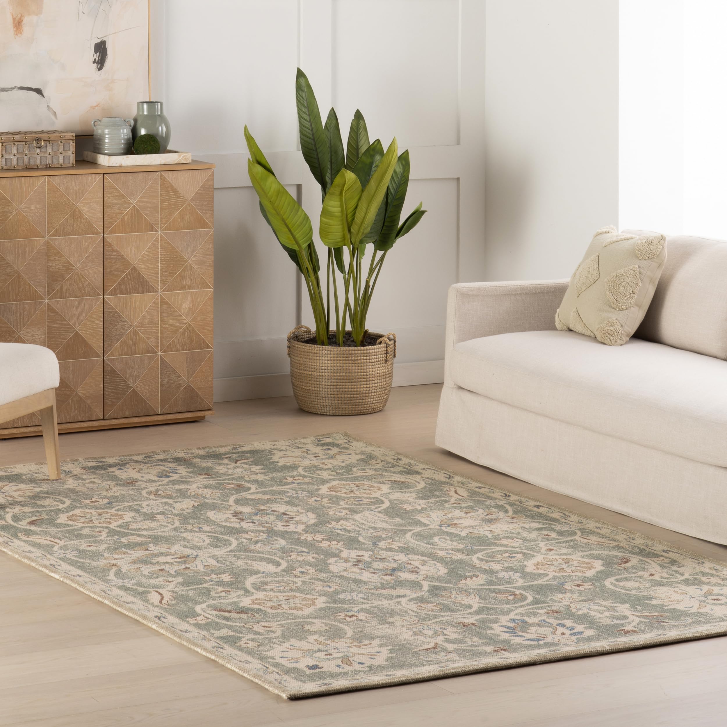 Amazon.com: Nuloom Orlina Floral & Paisley 6' x 9' Wool Area Rug