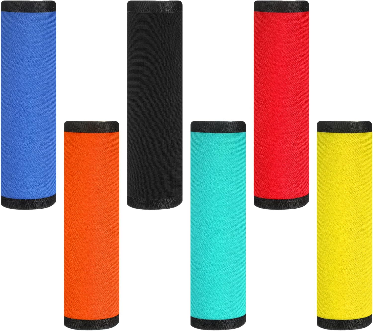 Lot de 6 autocollants lumineux pour poignée de bagage, accessoires de voyage pour valises