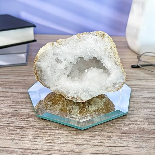 Miniatura 2 de Plymor Espejo de cristal biselado octágono de 5 pulgadas de grosor y 0.197 in, paquete de 3