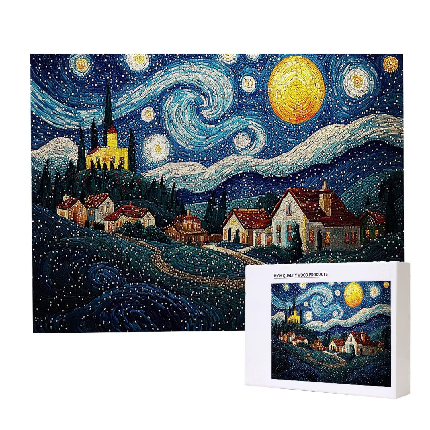 Puzzle de 6000 Piezas Puzzle Adultos 179x105cm Juego Educativo Regalos Rompecabezas para Adultos y niños a Partir de 14 Años, Regalo Creativo para la Relajación - (Star Town) t-876