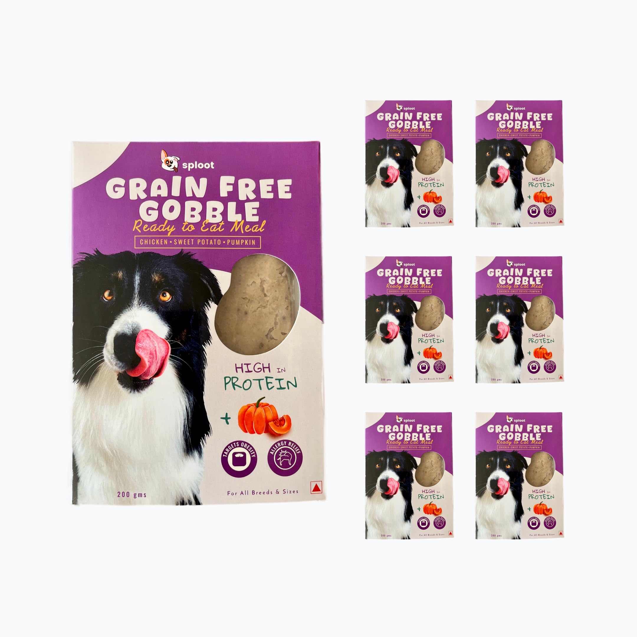 Grain Free Wet Dog Food Adult | High Protein Meal for Adult & Puppy | Ready-to-Eat Meal | Hypoallergenic Dog Food Puppy | 100% Human Grade Ingredients | Natural & Healthy | 7 x 200g