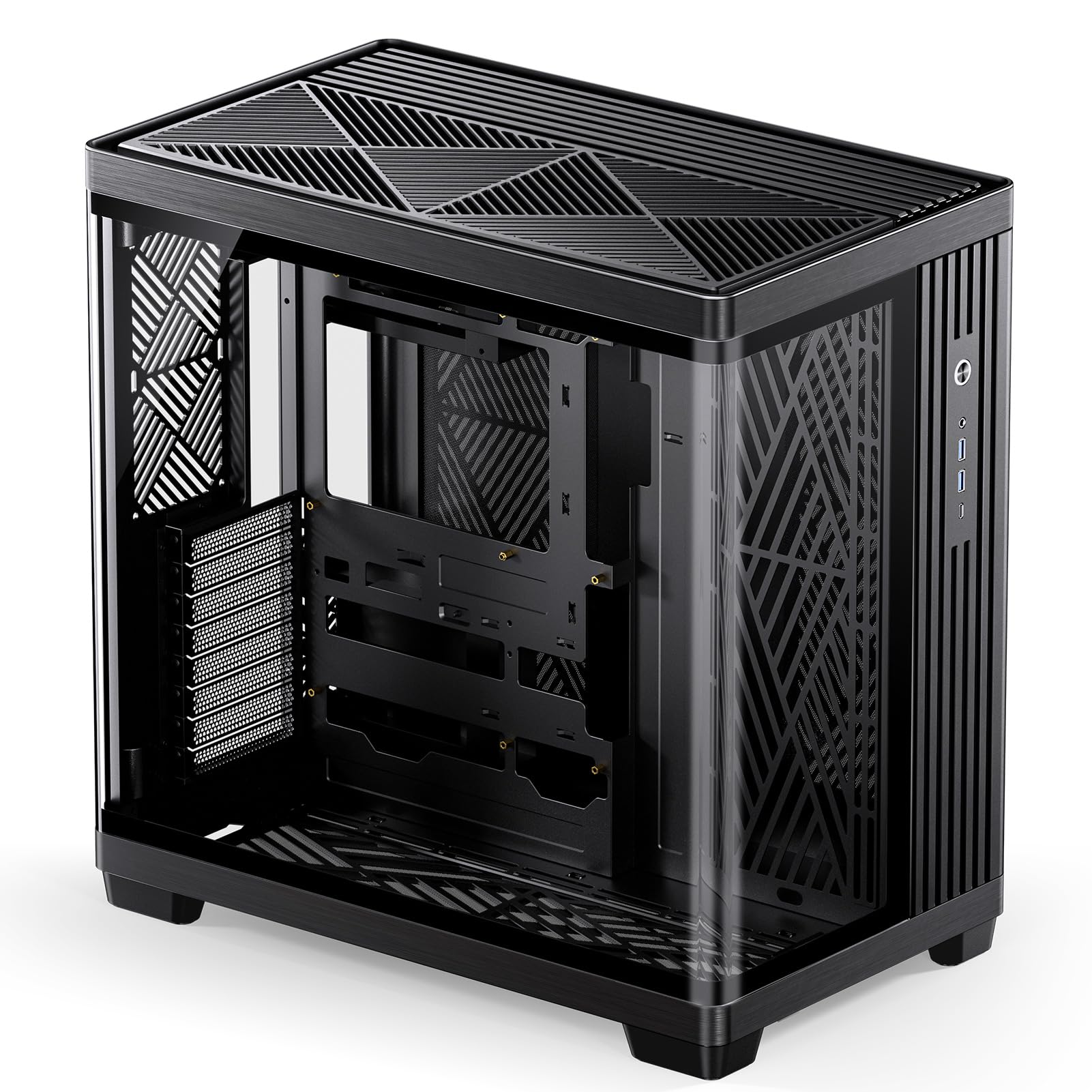 Amazon.co.jp: JONSBO TK-4 ブラック ATX PCケース、セパレート