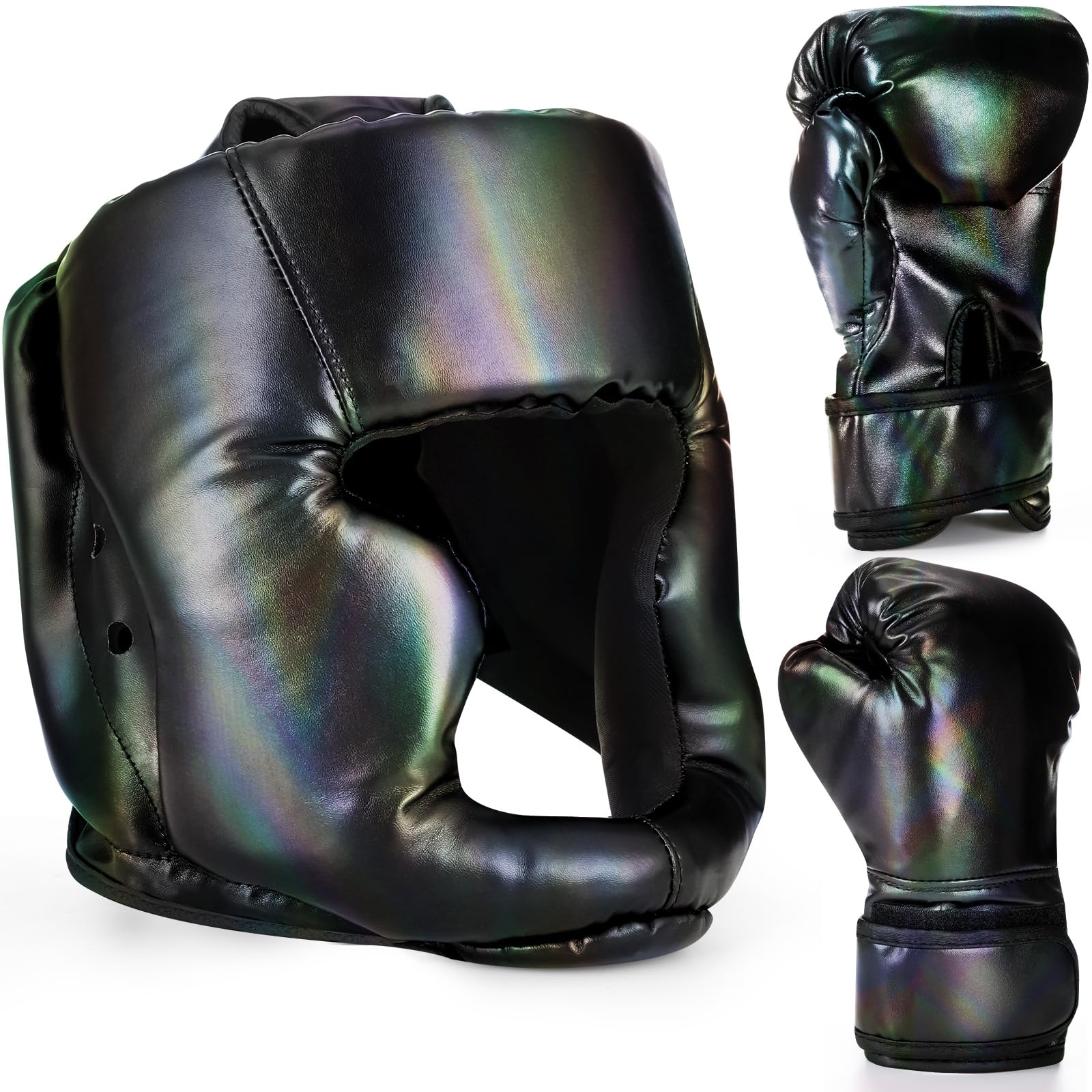 Arrowbash Kids Boxing Gloves and Headgear Set 6oz