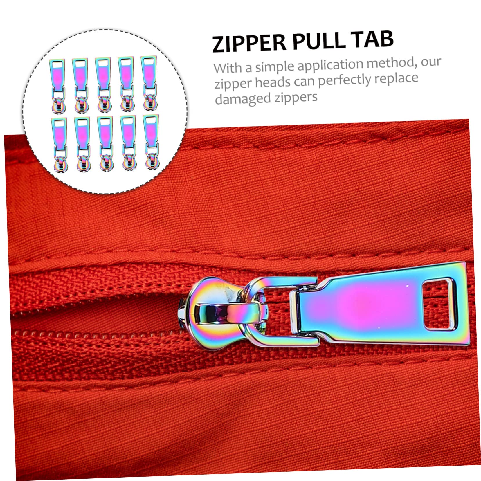 TEHAUX 30piezas Prácticos Tiradores De Cremallera Coloridos Accesorios Para Mochilas y Equipaje Reemplazo De Tiradores De Cremallera Extraíbles