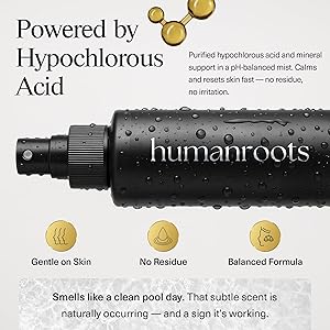 Hypochlorous Acid Spray for Face Face Mist Toner with Electrolyzed Water (6oz), Lightweight Hydrating Recovery Spray for All Skin Types Non-Comedogenic Formula, No Added Fragrances