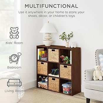 favorite shop Best Choice Products 9-Cube Storage Organizer, 11in Shelf