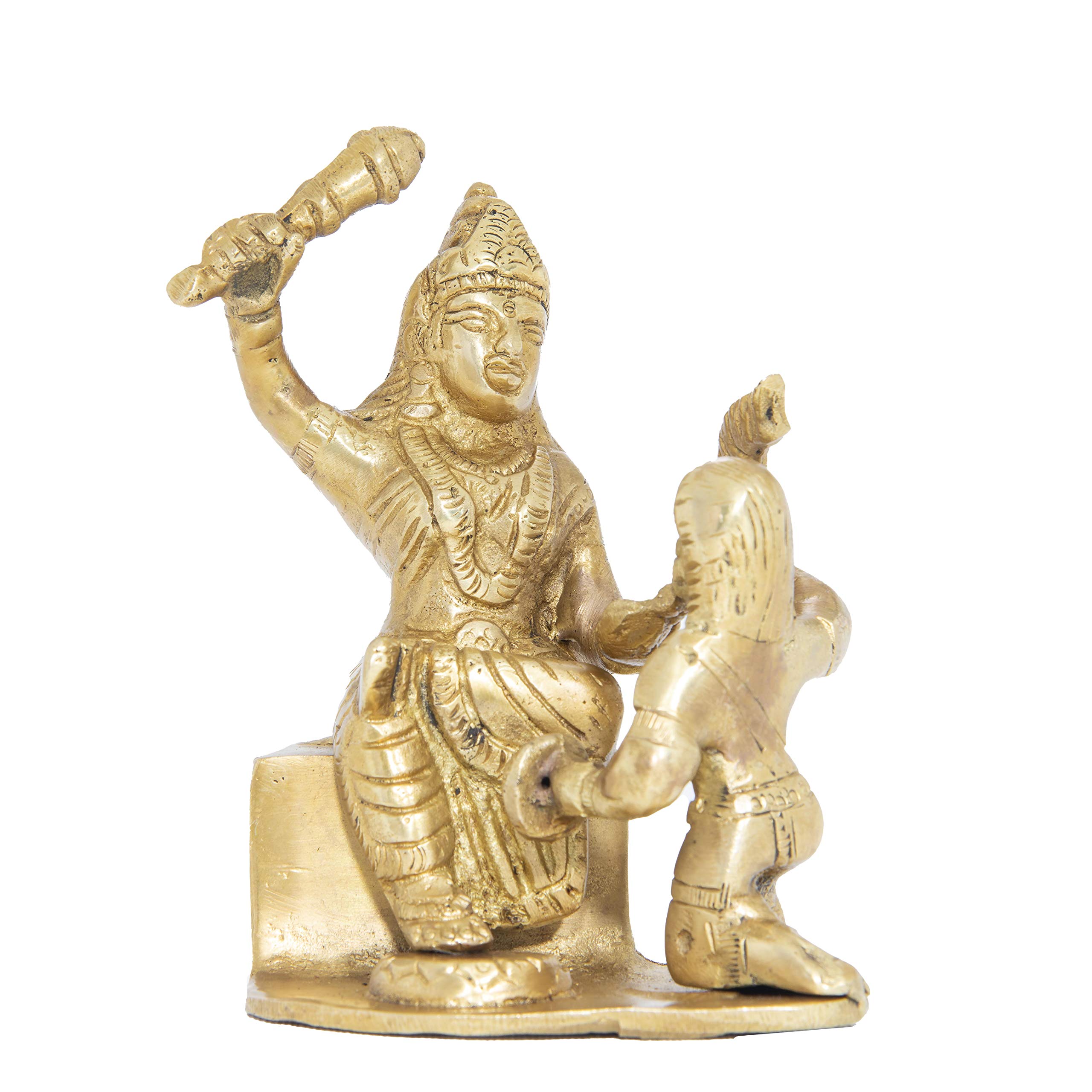 GURU JEE™ Brass Murti Hindu Goddess Maa Baglamukhi Idol Figurine Religious Gifts for Home Decor Pooja Mandir Temple - Image 5 thumbnail