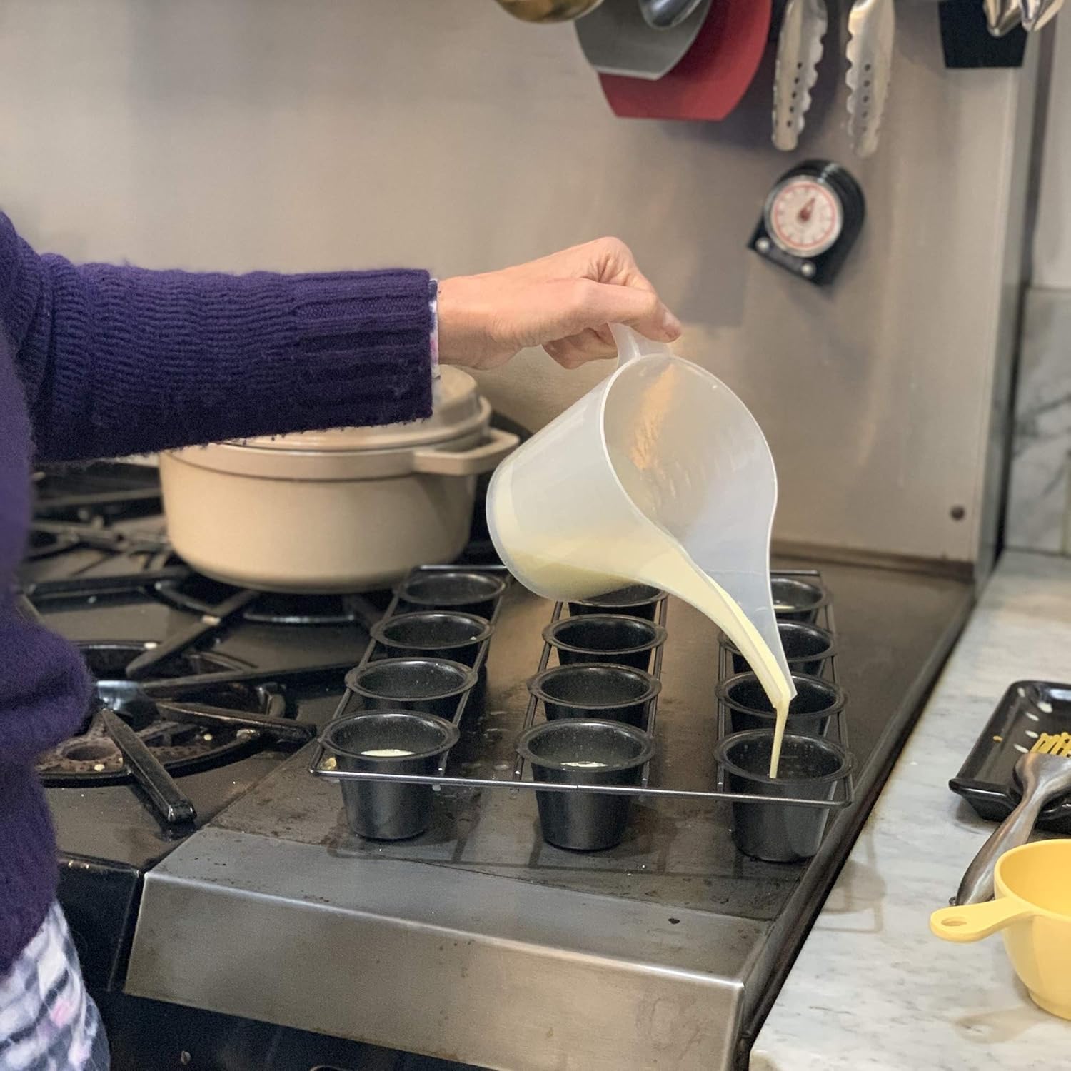 Fox Run 4758 Linking Mini Popover Pan, Carbon Steel, Non-Stick, 12-Cups