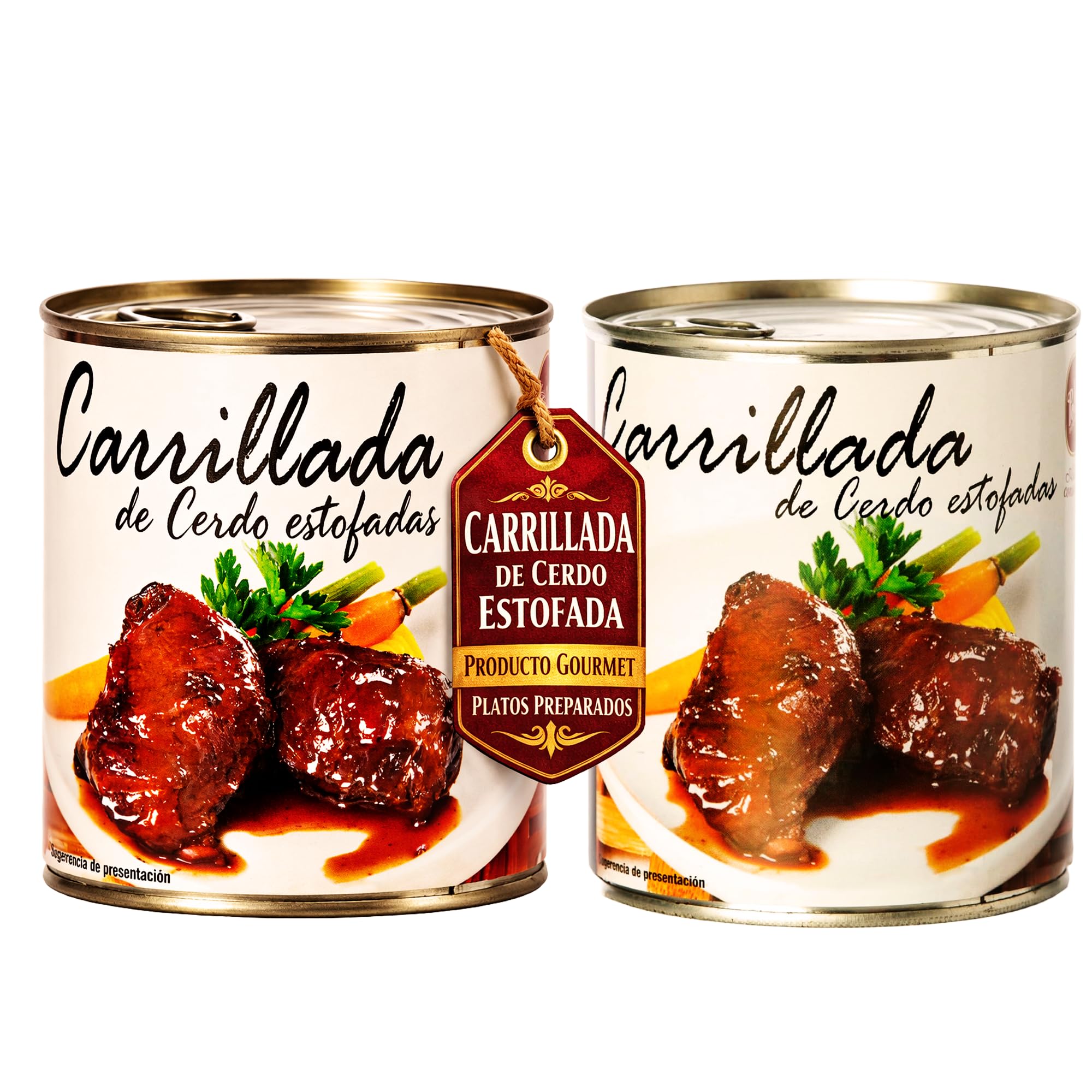 POLGRI Carrilladas de Cerdo Estofadas 800 g Comida Preparada Premium 2 Latas