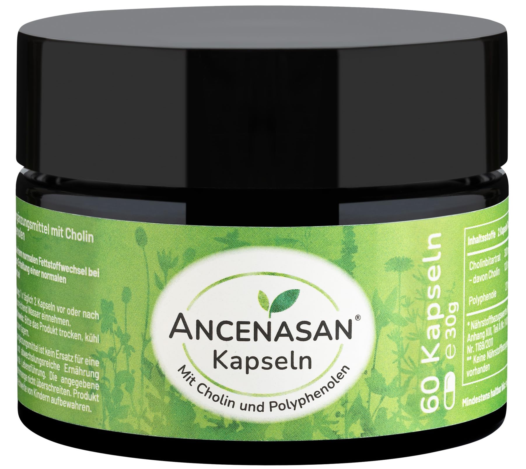 ANCENASAN Herbal Kapseln - Die Kraft aus 49 Bitterkräutern und Gewürzen - Bitterstoffe ohne Alkohol - Glutenfrei, Vegan, 100% Naturrein - 60 Stück