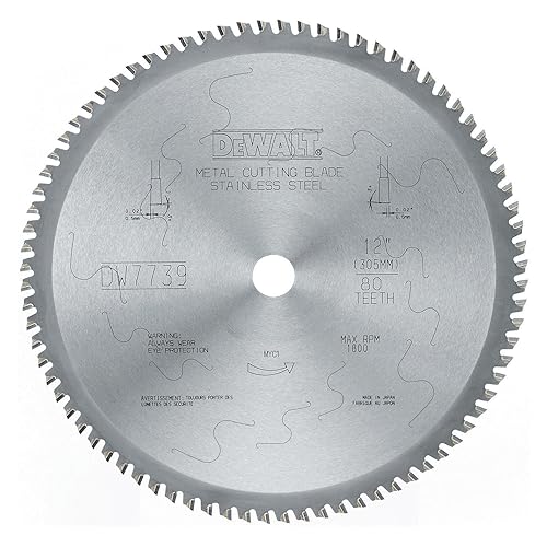 Miniatura 2 de DEWALT Hoja de sierra circular, 5 1/2 pulgadas, 30 dientes, corte de metal de acero inoxidable (DWA7771)