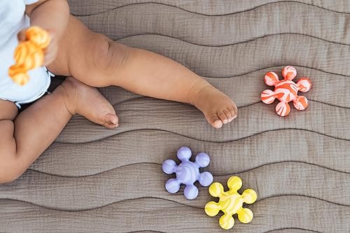 Miniatura 8 de Ubbi Joinibble - Mordedor para bebés, silicona platino de grado alimenticio, alivia la dentición y masajea las encías, sin BPA y PVC, paquete de 5