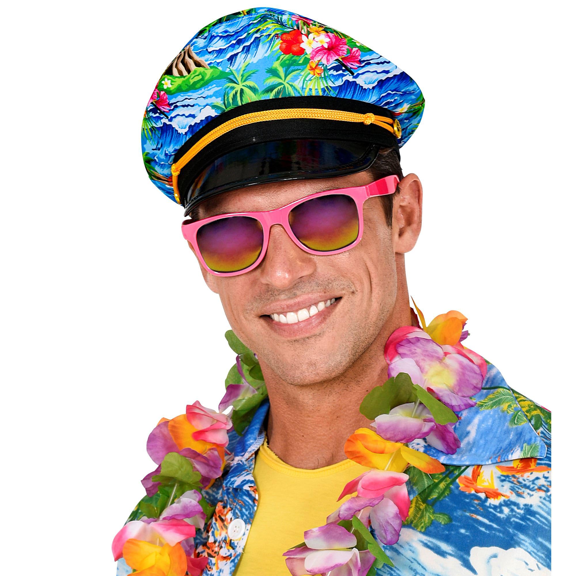 Widmann 10676 Hawaii Captain's Hat for Adults Captain, Holiday, Ballerman, Theme Party, Carnival, Multicoloured - Image 4