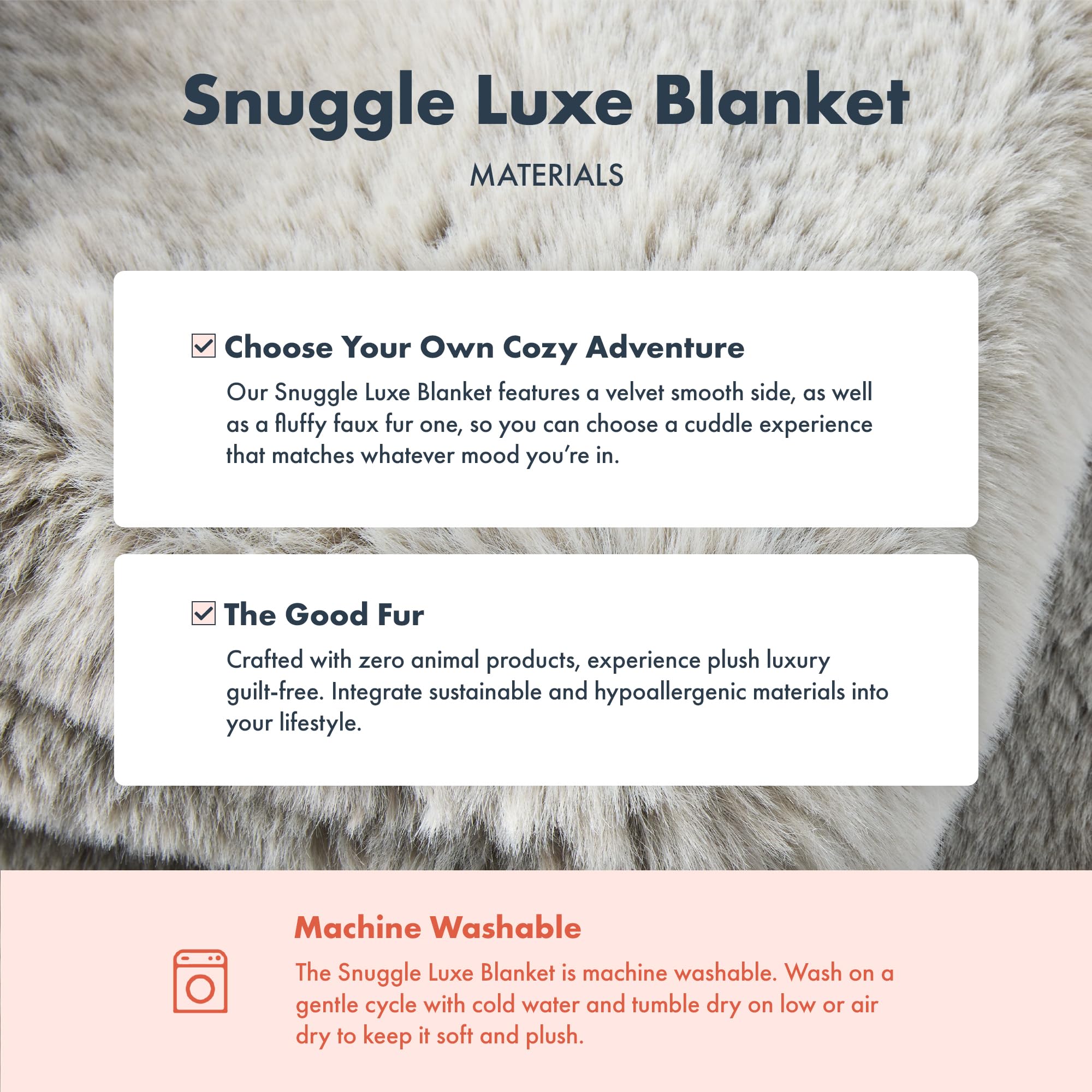 Nuzzie SnuggleLuxe Decke, Earl Grey (152,4 x 203,2 cm)