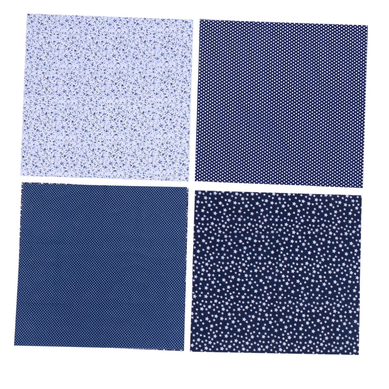 VILLCASE Cotton Twilled Fabric 7pcs DIY Patchwork Fabrics 50x50cm Quilting Material for Crafts