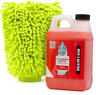 Rev Auto Vinyl Wrap Car Wash Soap Kit - Includes 64oz Car Wash Soap For Vinyl Wrap & Microfiber Wash Mitt