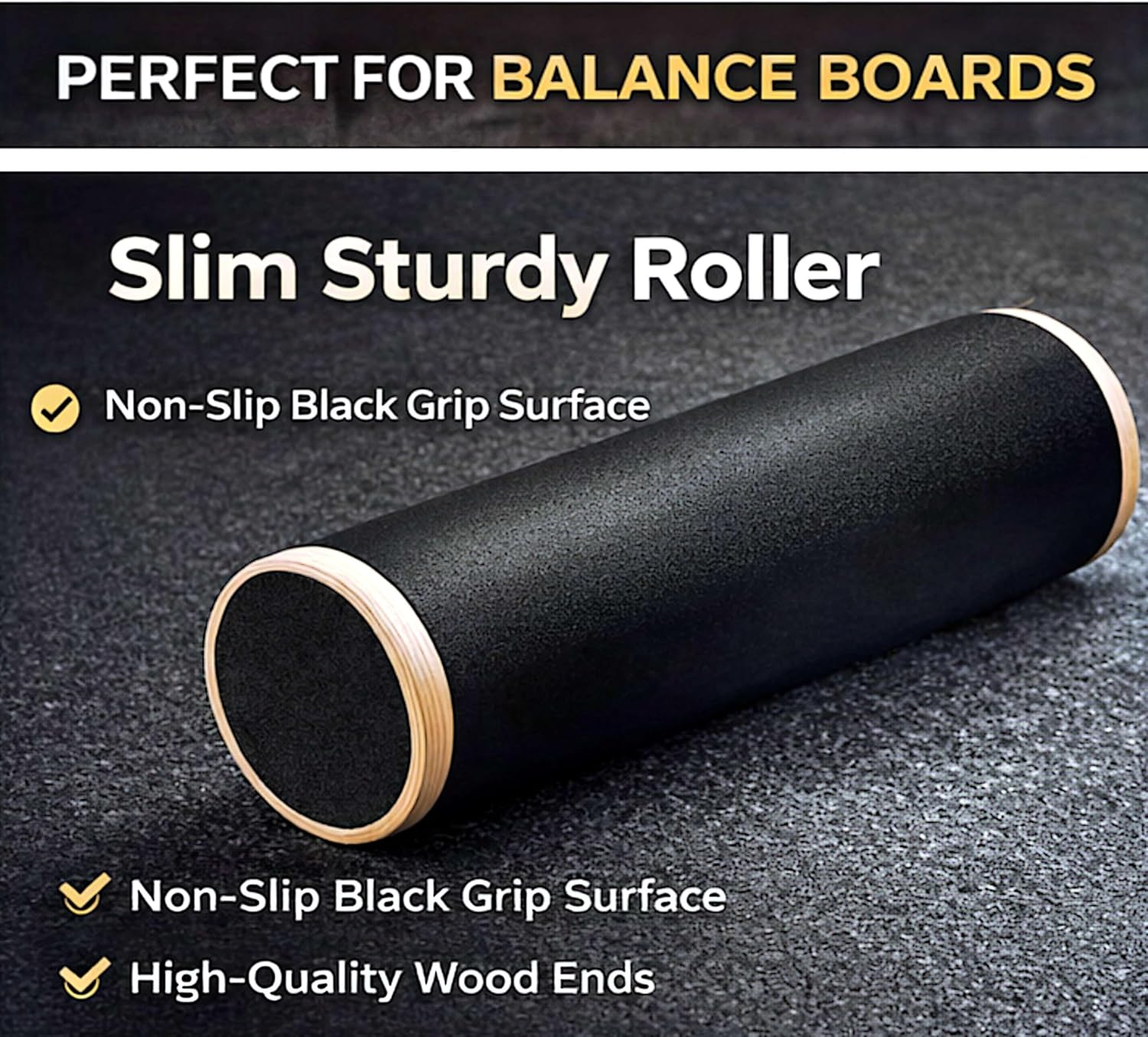 Balance Board Sports Trainer, Surf Trainer Board With Adjustable Stoppers, Improve Core Strength and Balance Control