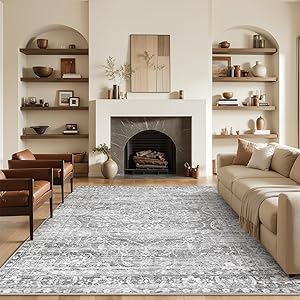 Lahome Runner Rug for Hallway 2.5x10, Washable Kitchen Runner Rugs Ultra-Thin Non Slip, Neutral Boho Print Long Farmhouse Indoor Carpet Runner for Entryway 10ft Aube (Taupe, 2'5''x10')