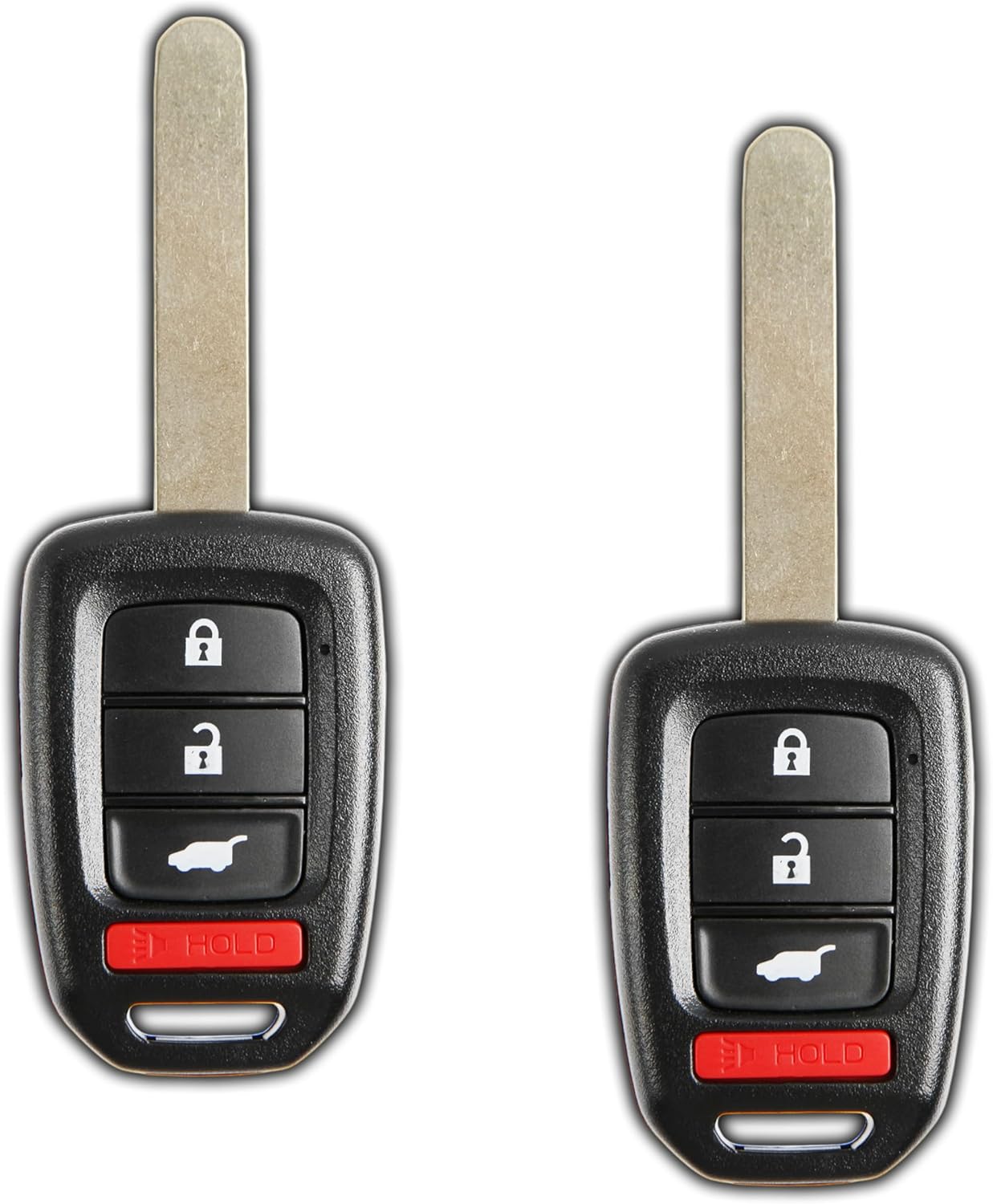 KeylessOption Keyless Entry Remote Fob Uncut Car Key for Honda CR-V 2017-2019 MLBHLIK6-1TA (Pack of 2)