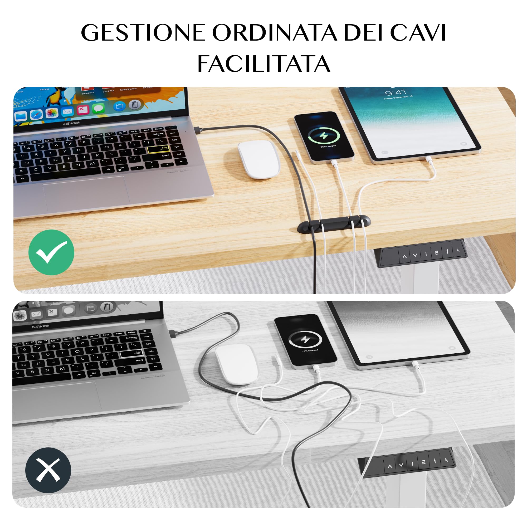 FLEXISPOT Scrivania Regolabile in Altezza 180 * 80 cm, Tastiera con Memoria, Con Gancio, Standing Desk Scrivania Motorizzata