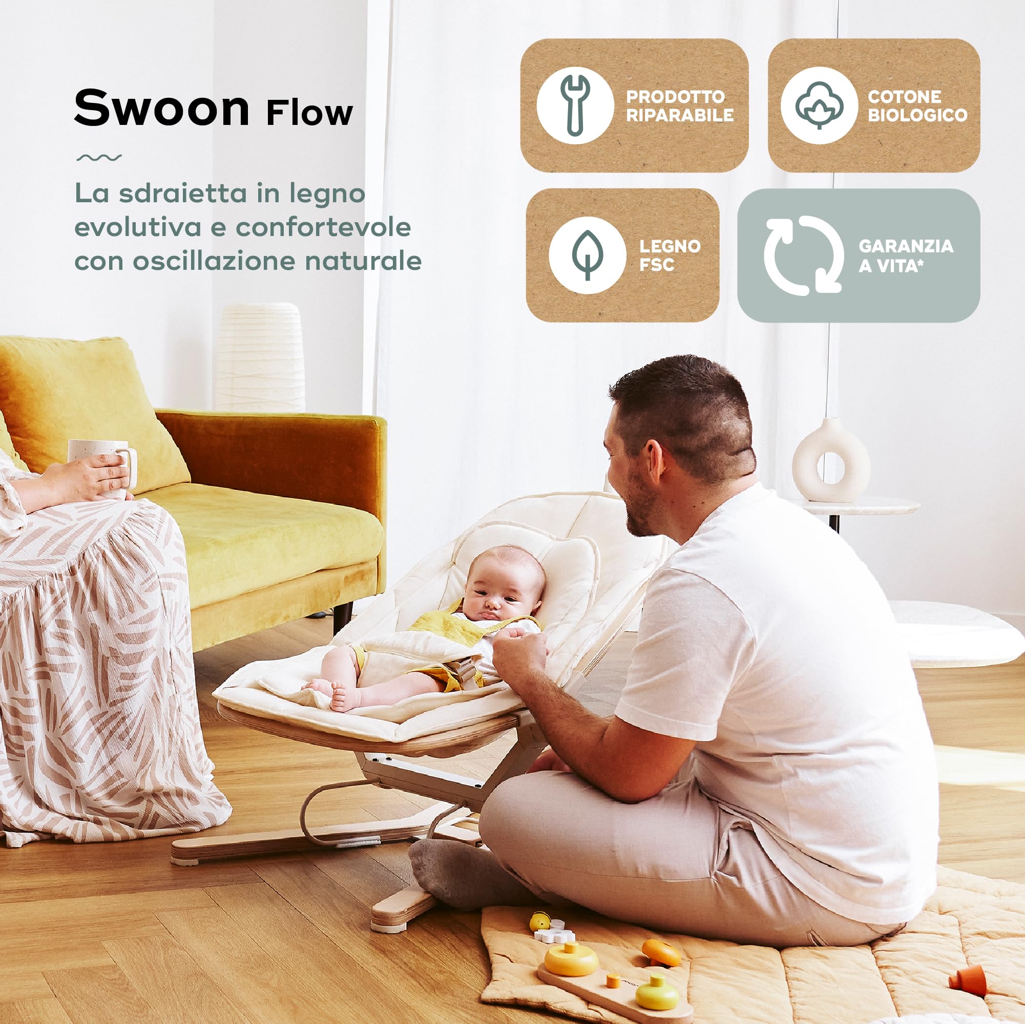 Babymoov Swoon Flow - Sdraietta per bambini