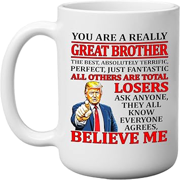 Funny Best Brother Sarcastic Coffee Mug Novelty Cup Great Gift Idea For Him Brother