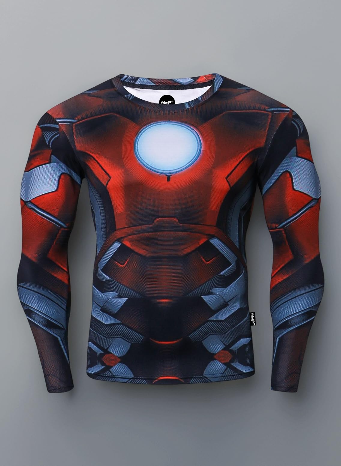 Mens Compression Superhero Top Base Layer Gym Long Sleeve Running Thermal Sweatshirt Workout