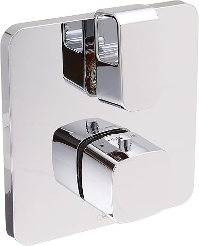 AXOR Urquiola 11732001 - Molde de ducha termostático moderno de alta calidad con control automático de volumen y temperatura con 2 manijas de 7