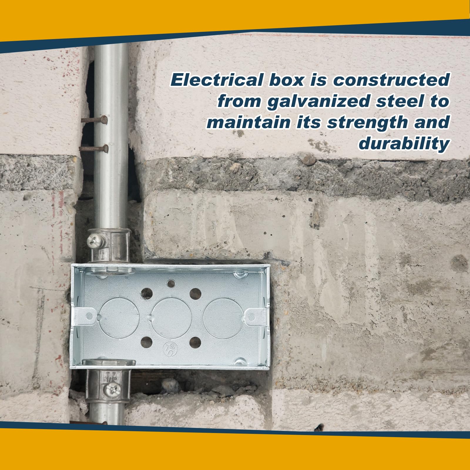 8 Pack Metal Electrical Box, 4 x 2 x 2-1/8 Inch — Amazon image 4