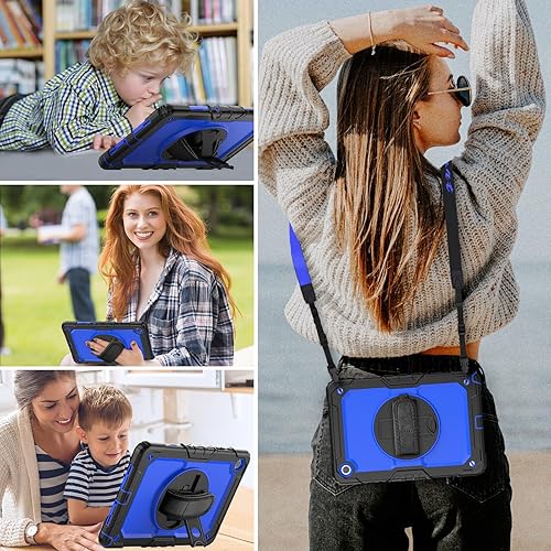 Miniatura 9 de HXCASEAC Funda para Samsung Galaxy Tab A9+ Plus de 11 pulgadas, protectora con protector de pantallacorrea de manosoporte para bolígrafo, resistente