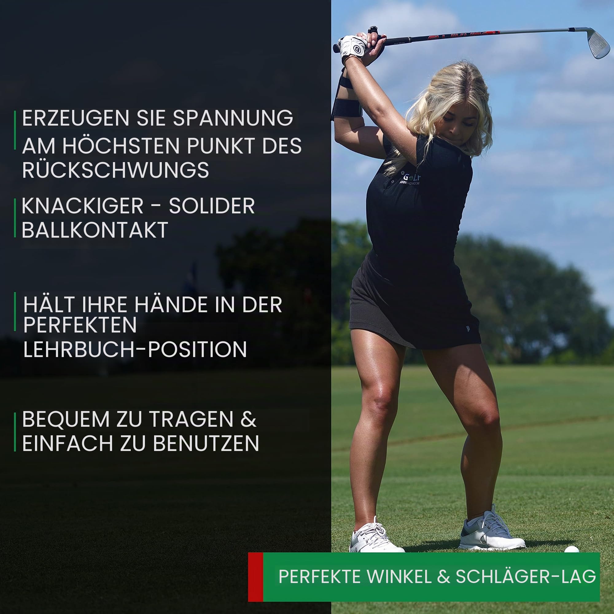 Precision Impact Golf Training Aid - Putting Trainer, Golf Swing Trainer, Golf Training Equipment, Golf Swing Trainer Aid, Golf Trainer, Golf Practice Equipment, Wrist Hinge Trainer