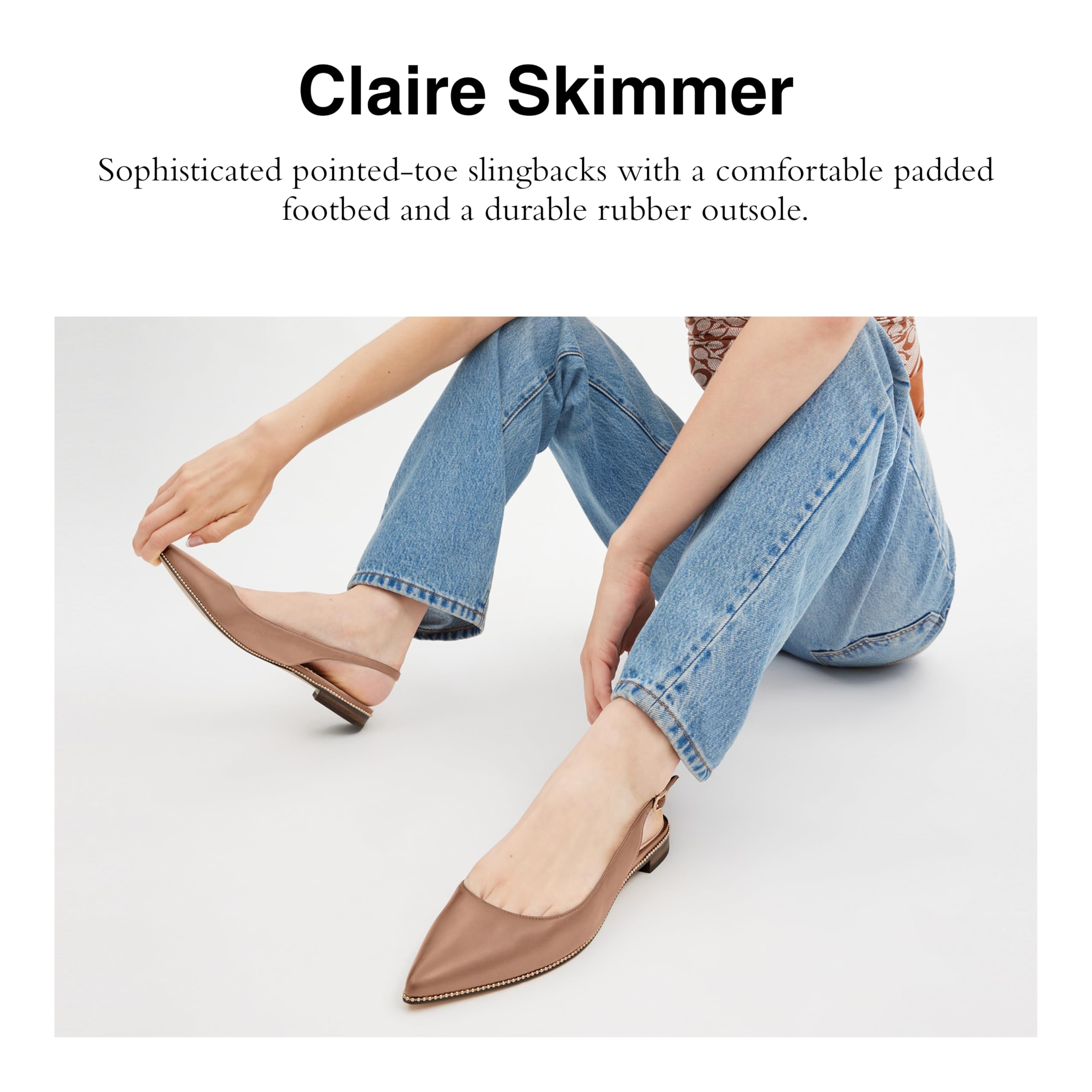 COACH Claire Leather Skimmer product thumbnail 3