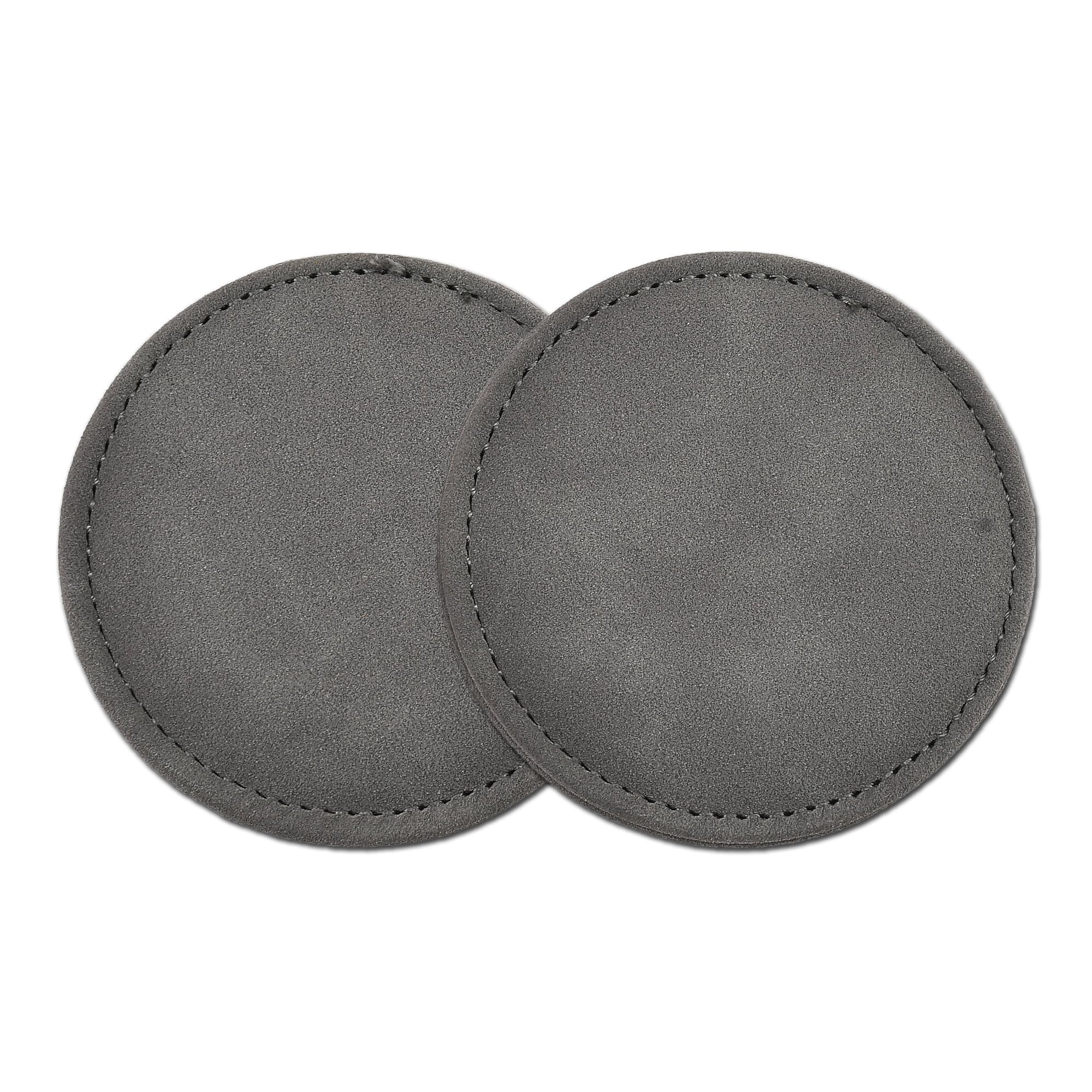 AuMoHall Car Coasters for Cup Holder Universal Car Cup Holder Coasters Anti Slip Suede Car Drink Cup Mat Car Interior Accessories, Gray