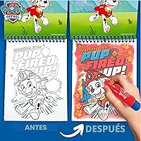 Vista 2 de Paw Patrol Aqua Art, Colorea 4 páginas de Aqua Art reutilizables con un bolígrafo de agua, actividades reutilizables sin desorden para niños