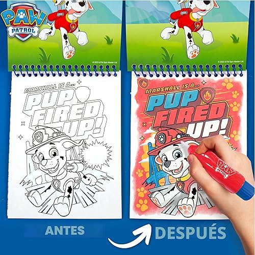 Miniatura 2 de Paw Patrol Aqua Art, Colorea 4 páginas de Aqua Art reutilizables con un bolígrafo de agua, actividades reutilizables sin desorden para niños