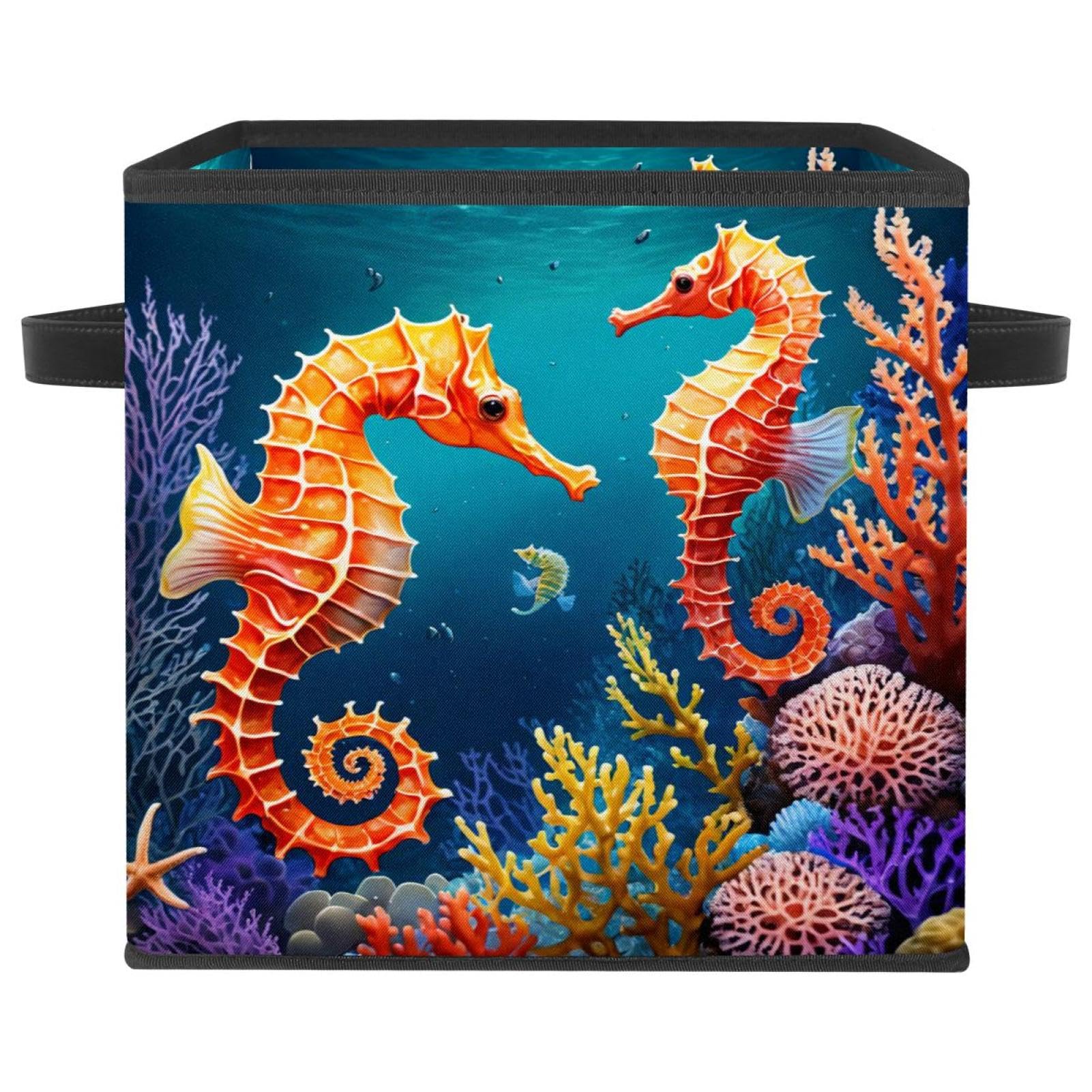 Panier de rangement hippocampe parfait pour ranger le salon