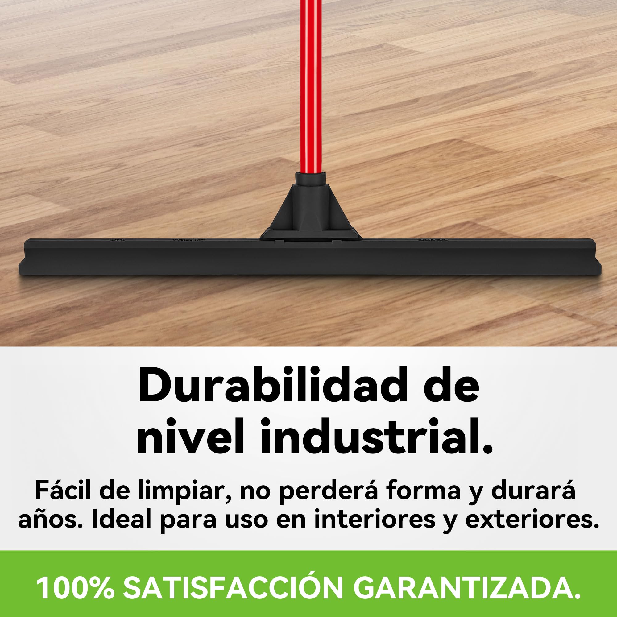 Tyroler Escobilla de Goma | Cabezal de 100% Gomma de 60 cm | Mango de 140 cm | Escoba de Goma para Suelo | Haragan para Suelos Exterior| Aragan para Suelos | Araganes para el Suelo | Haraganes