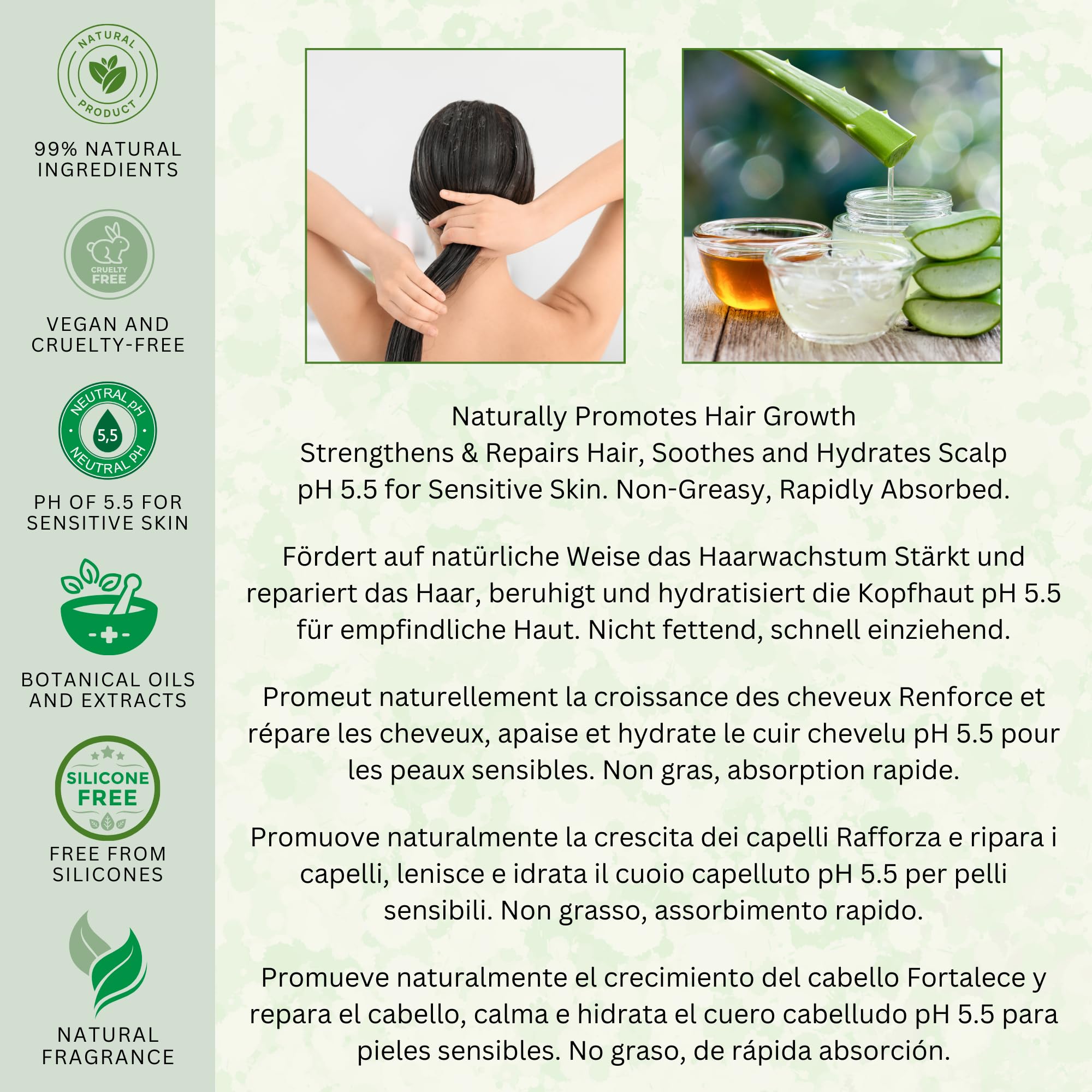 99% Natrlich HAAR PFLEGENDES GEL - ALOE VERA, RIZIN & ARGANLE, mit TEE  BAUM, BERGAMOTTE, ROSMARIN & LAVENDEL - 115g - NATURE'S INTERVENTION.  Spendet Feuchtigkeit und Pflegt Kopfhaut und Haare. : Amazon.de: Kosmetik
