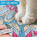 Cat Litter Mat, 60 x 40cm Box mat, Traps 100% Litter, Non-Slip Kitty Litter Trapping mats, Small Cute Litter mat, Easy Clean for Scatter Control, Bohe cat Food mat, Urine Waterproof