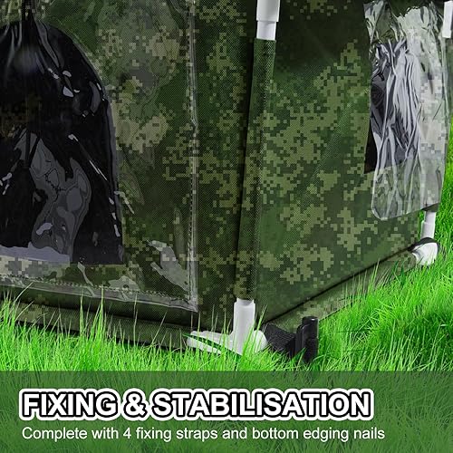 Miniatura 10 de Casa para gatos al aire libre, resistente a la intemperie, casa para gatos al aire libre, casa para gatos con alfombrilla y clavos para exteriores,