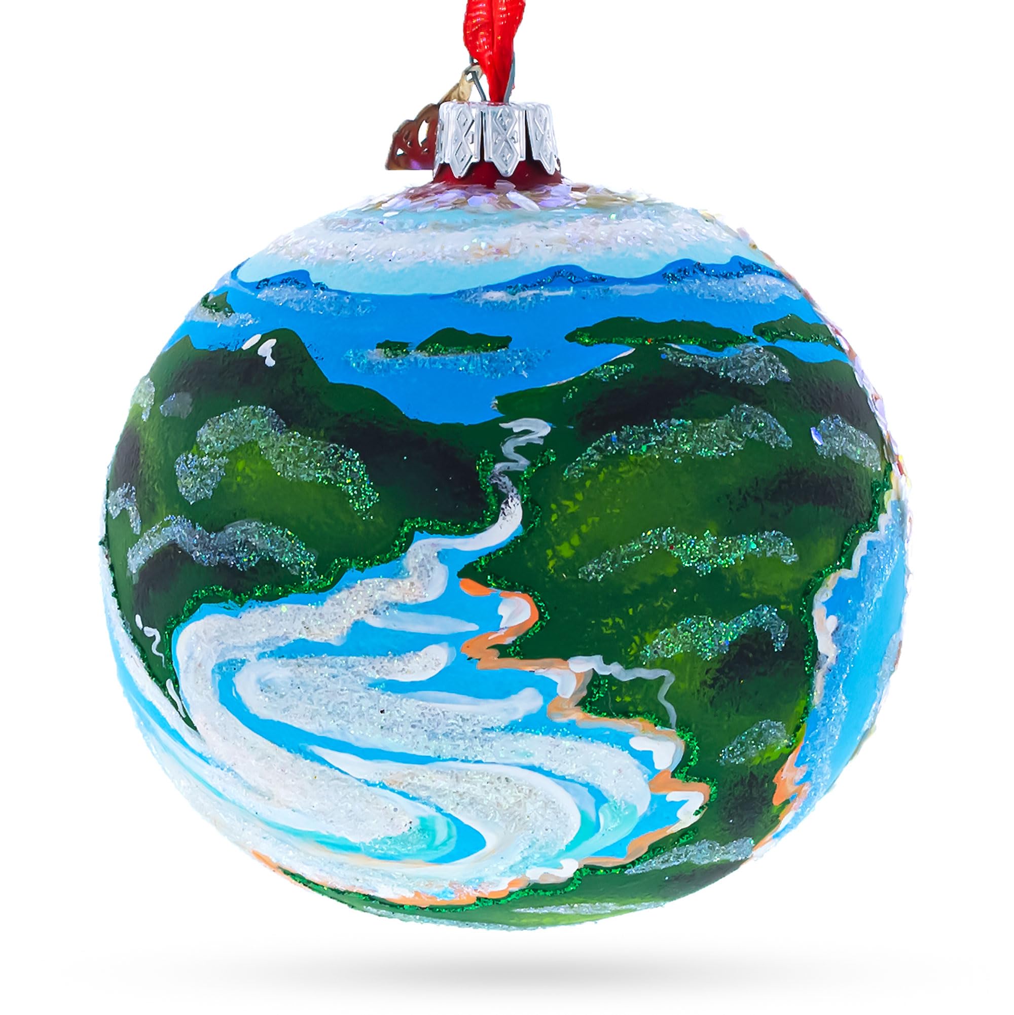 Boule en verre de Noël BestPysanky Queensland à offrir à vos proches