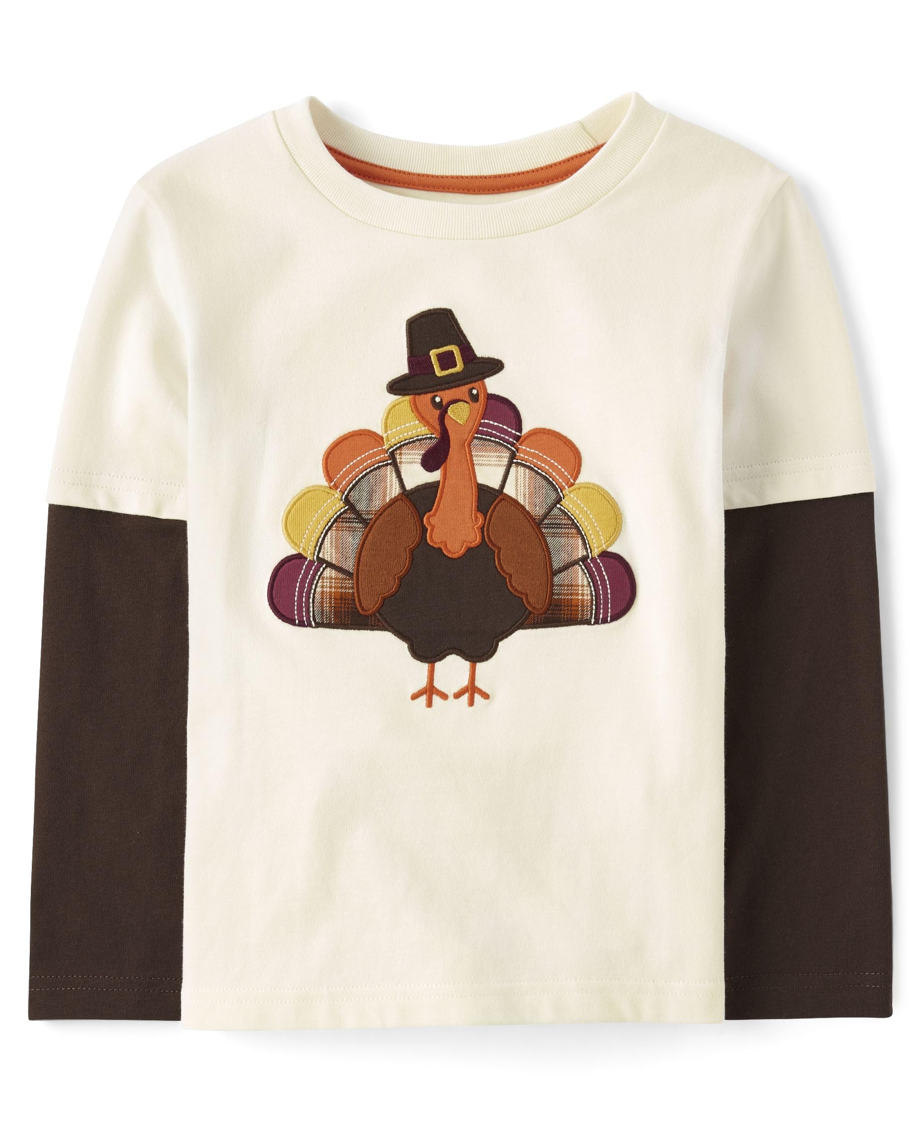 Gymboree Boys and Toddler Embroidered Graphic Long Sleeve Layered T-Shirts