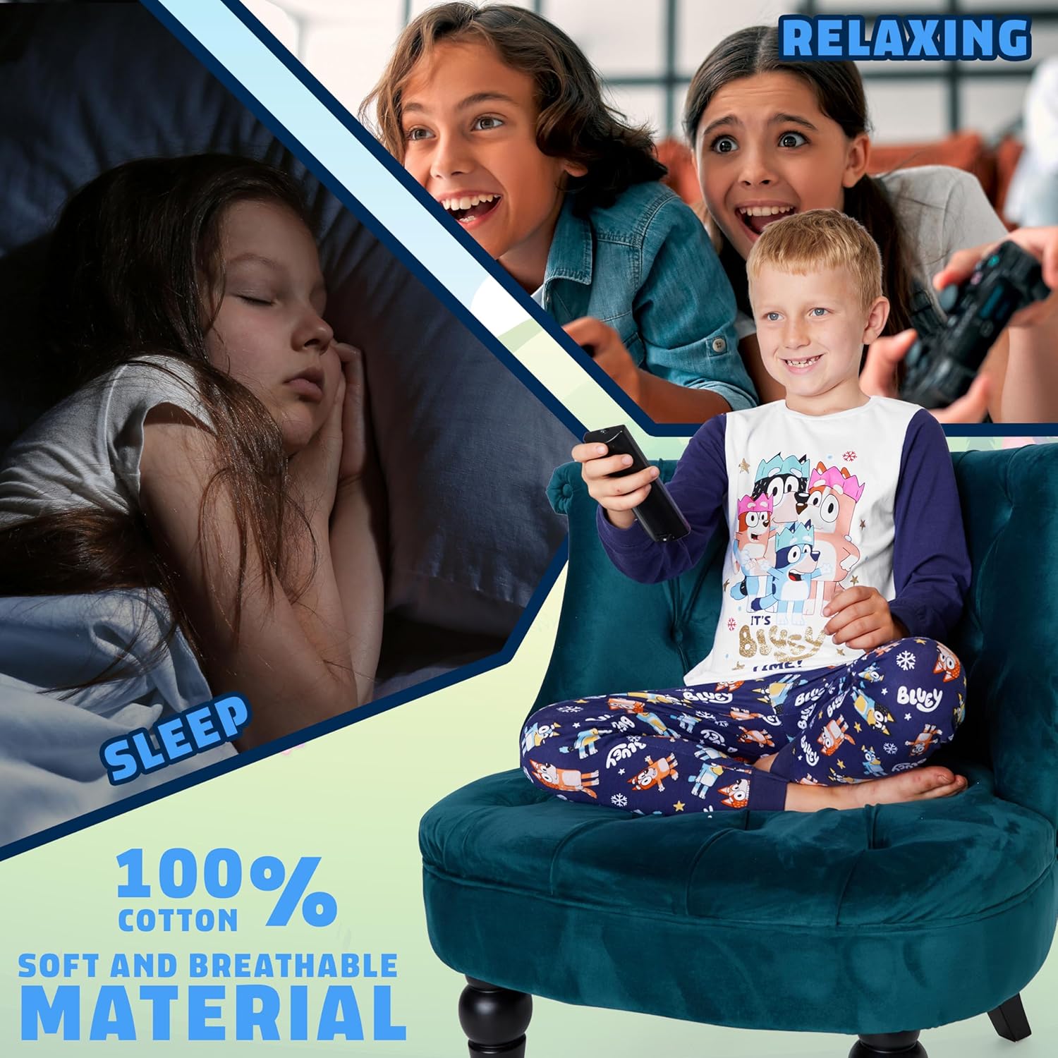 Bluey Pajamas for Family Matching PJs Lounge Set Children Men Women - Image 5