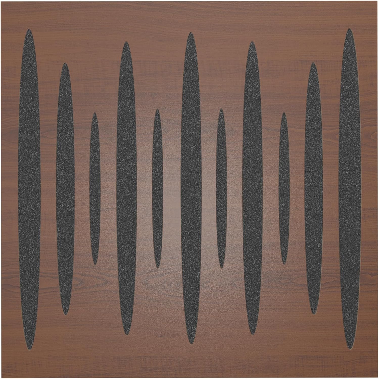 4-Pack — Acoustic Corner Bass Trap | 50x50cm | Audio Soundproofing Record Studio Treatment | Absorption - Diffusion - Reflection | (x4 PULSE-100mm, Nut)