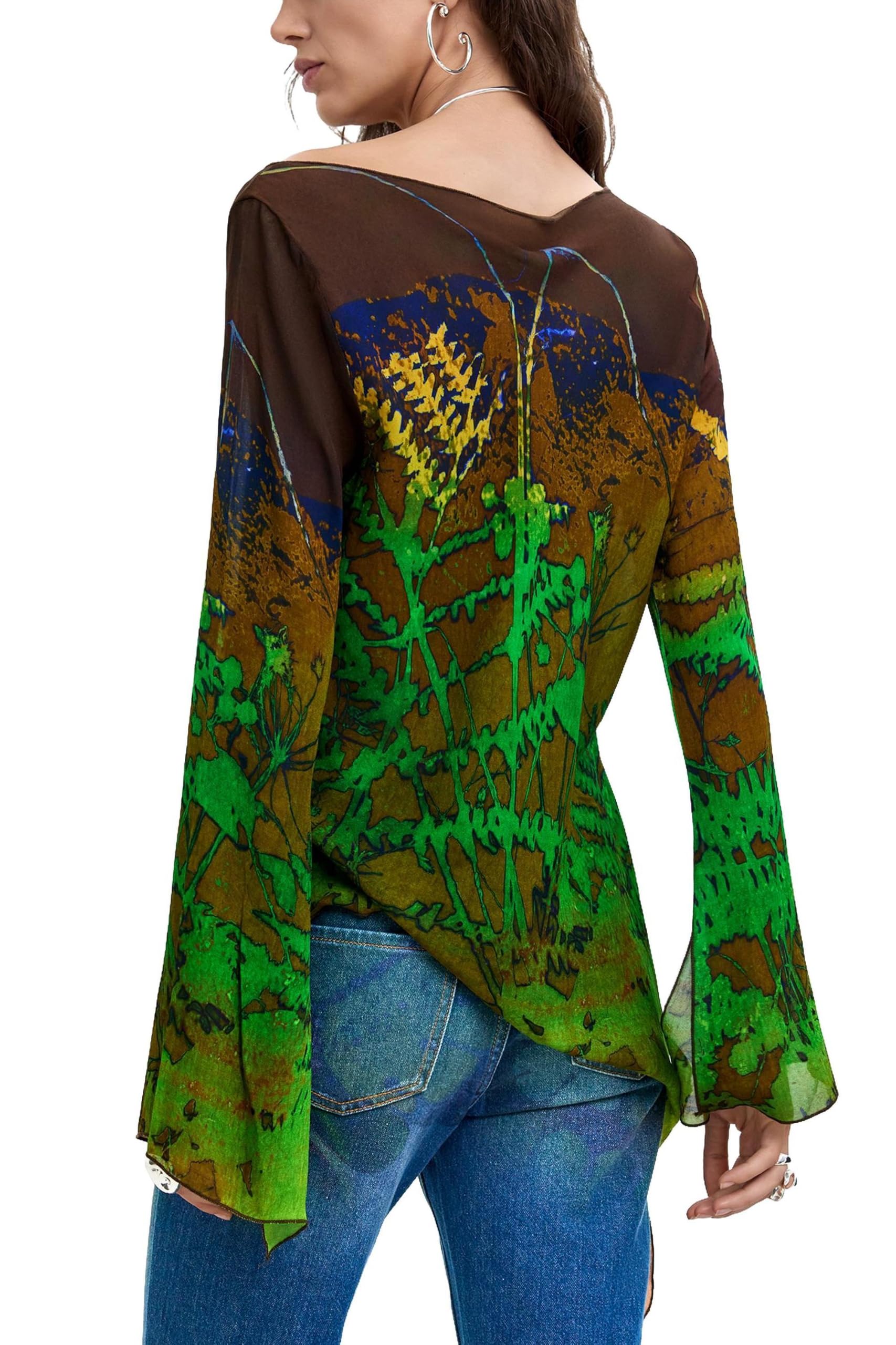 Desigual Damen Blus_Forest_lacro T-Shirt