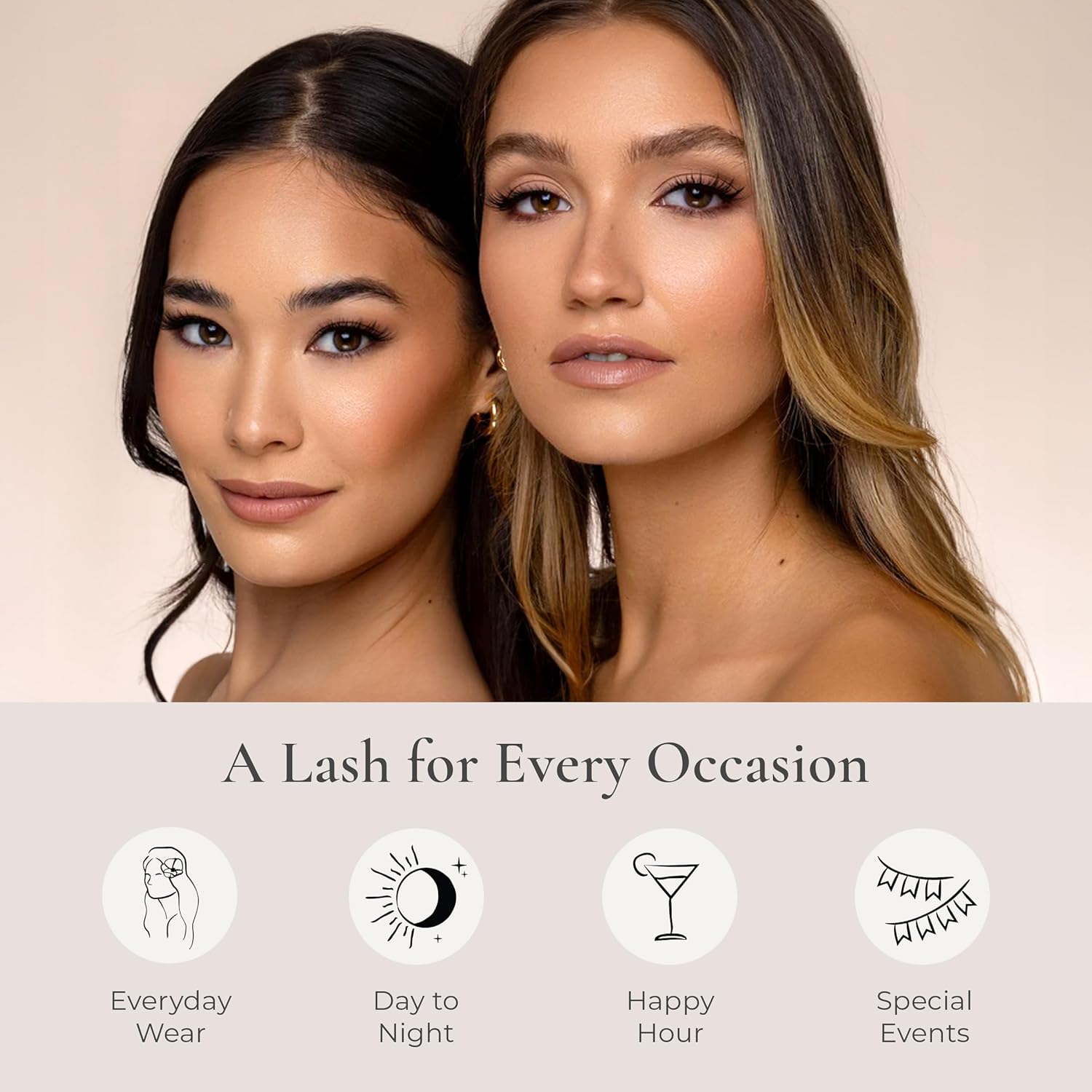 House of Lashes Eyelash Glue - Latex-Free formual for Sensitive Eyes - Effective for All Day Wear Clear Lash Glue for Strip Lashes, 2 Count