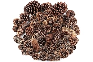 Pine Cones Ornaments for Christmas Tree - 60 PCS Decorations, Natural Rustic...