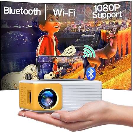 Mini Beamer Mit WiFi & Bluetooth - 1080P Projektor Für Handy & TV