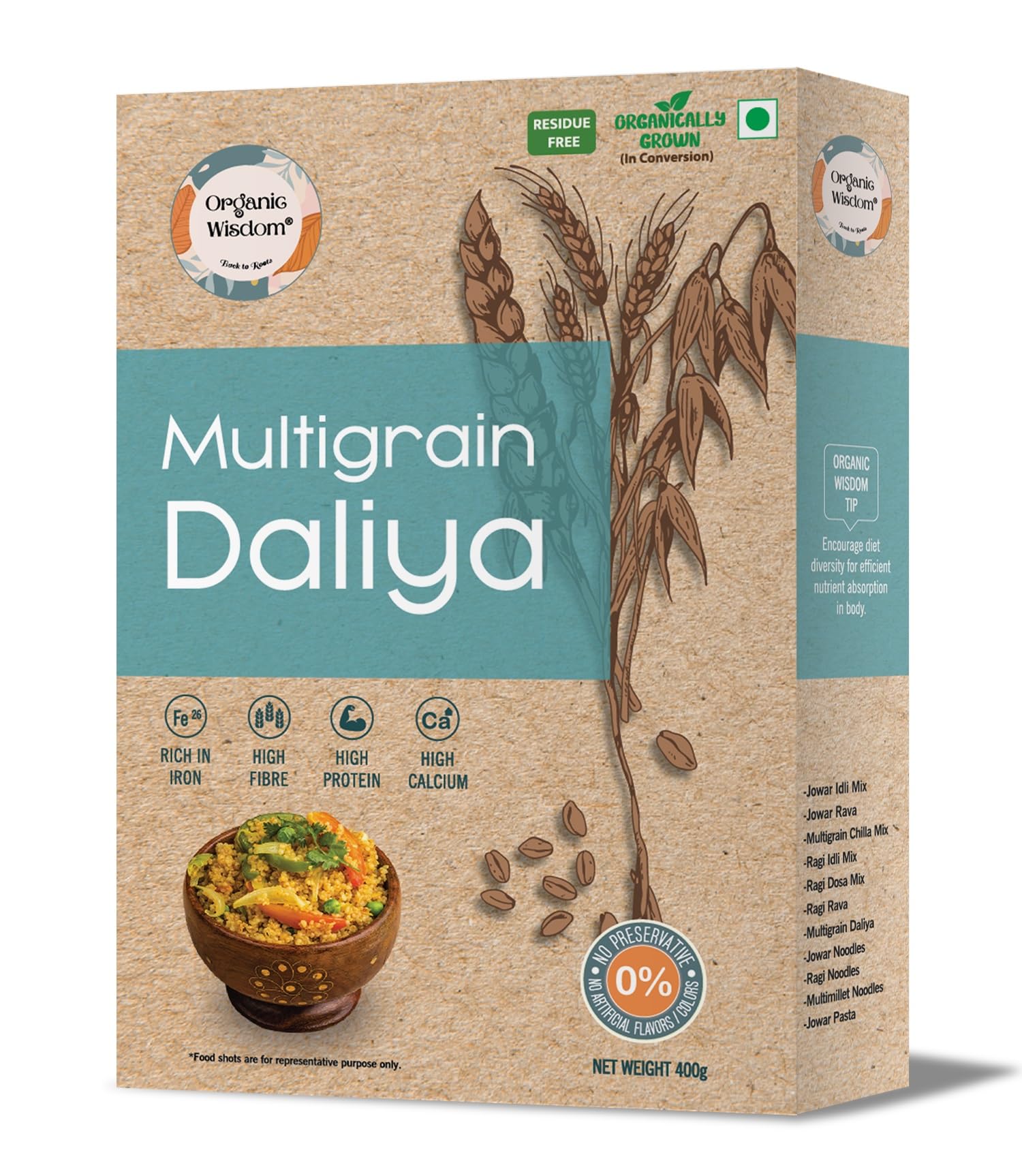 See full amazon price history chart for ORGANIC WISDOM-Back to Roots Multigrain Daliya | Organically Grown | Rich in Protein & Dietary Fiber | Has Goodness of Millets | Easy to Make | Good for Weight Loss | Porridge | 400gms ORGANIC WISDOM-Back to Roots Multigrain Daliya | Organically Grown | Rich in Protein & Dietary Fiber | Has Goodness of Millets | Easy to Make | Good for Weight Loss | Porridge | 400gms (B09PVL3KJK) Amazon Price History, Amazon Price Tracker